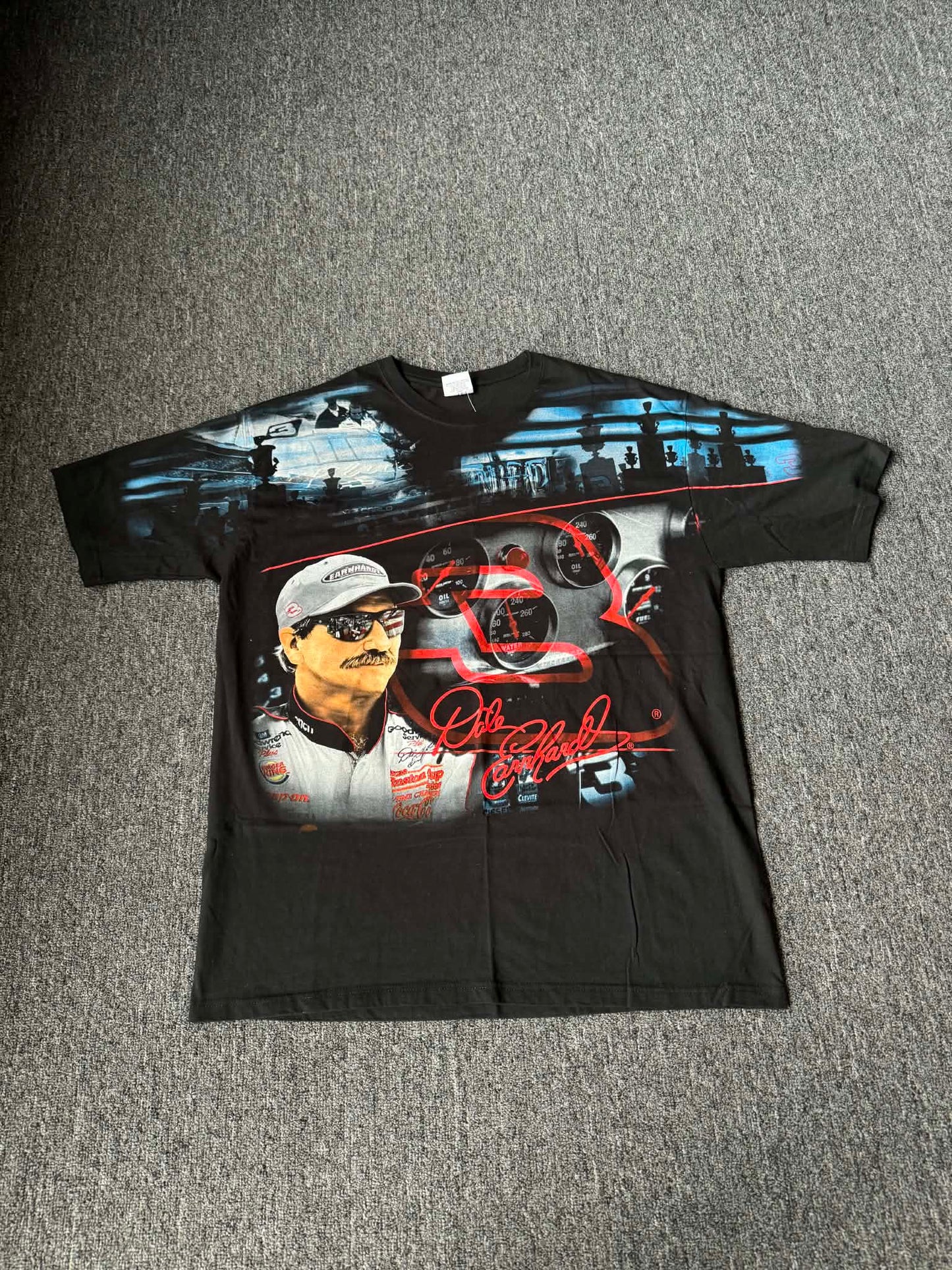 Dale Earnhardt AOP Nascar Racing Tee DEAD STOCK (2XL)