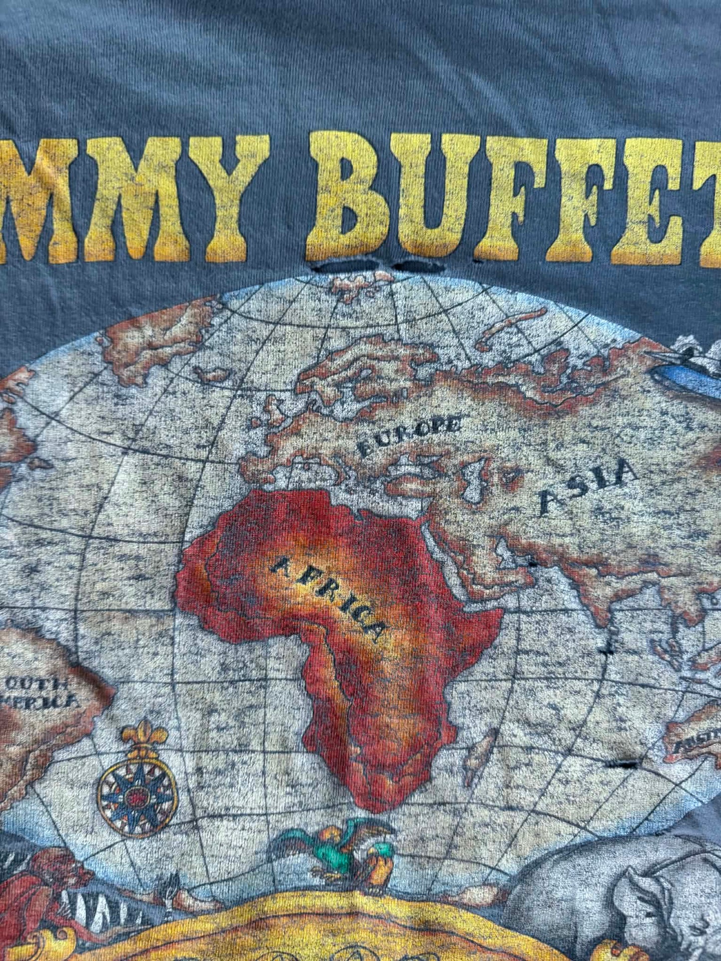 Jimmy Buffet 2002 Distressed Band Tee (L)