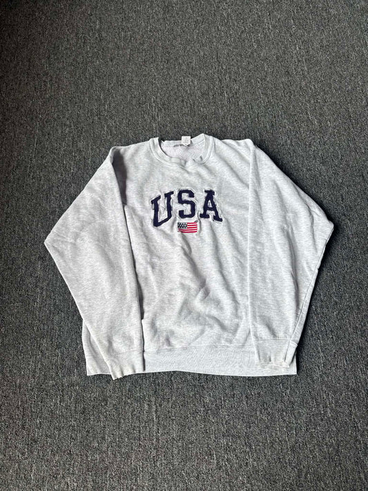 USA Embroidered Crew (XL)