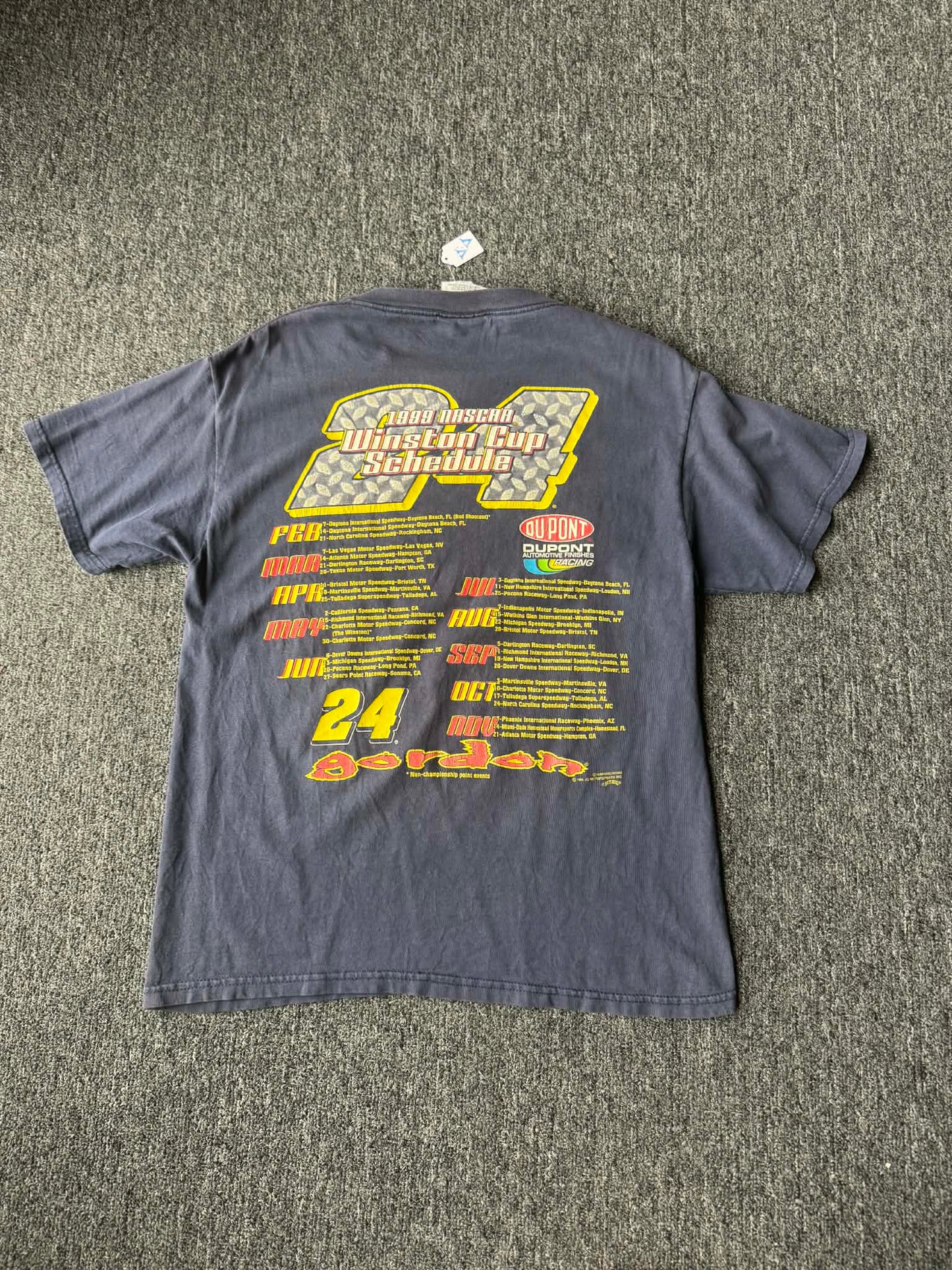Jeff Gordon 1999 Vintage Nascar Fader Tee - Chase Tag - Size M