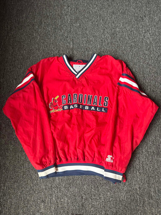 St Louis Cardinals Vintage Starter Jacket - Size L
